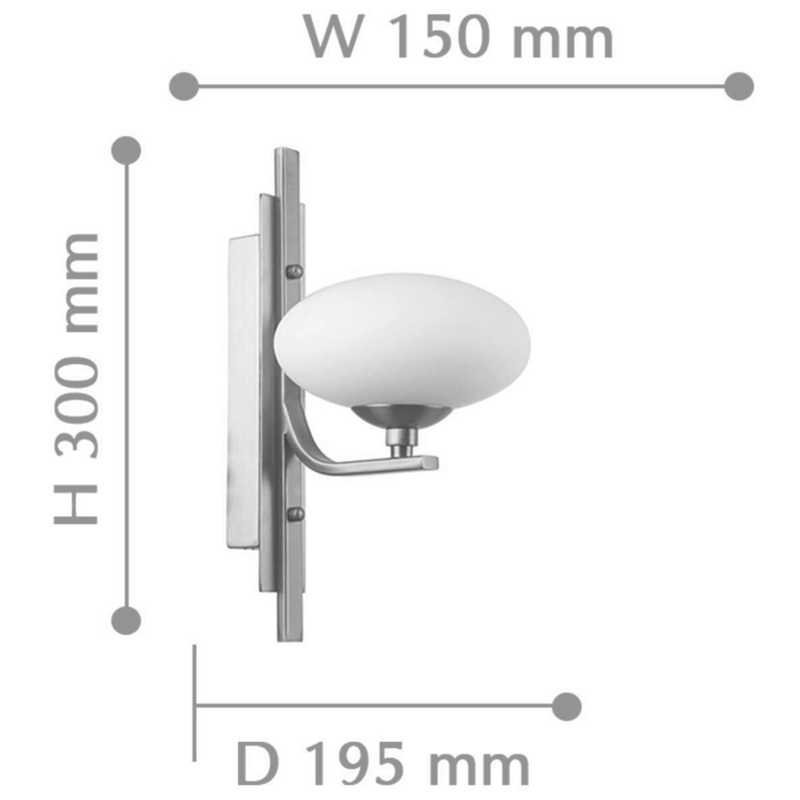 Oval Balls Mushrooms Wall Lamp Silver Oval Balls Mushrooms Wall Lamp Silver в Грозном