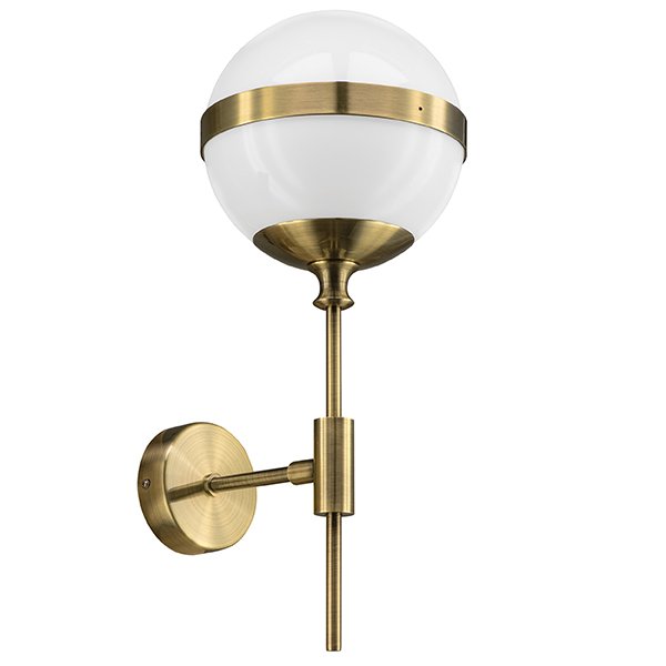 Бра Peggy Wall Lamp Gold Бронза Белый Бра Peggy Wall Lamp Gold Бронза Белый в Грозном | Loft Concept