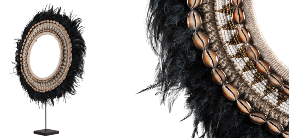 Ожерелье versmissen на подставке JUJU BLACK FEATHER ON STAND - Loft-Concept в Грозном