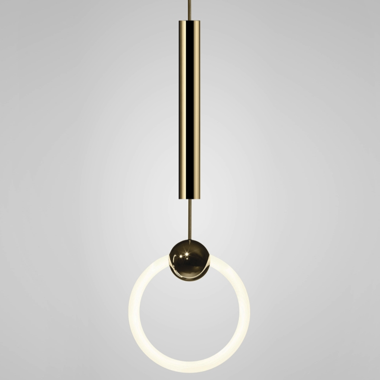 Подвесной светильник lee broom RING LIGHT Глянцевое золото Белый Подвесной светильник lee broom RING LIGHT Глянцевое золото Белый в Грозном | Loft Concept