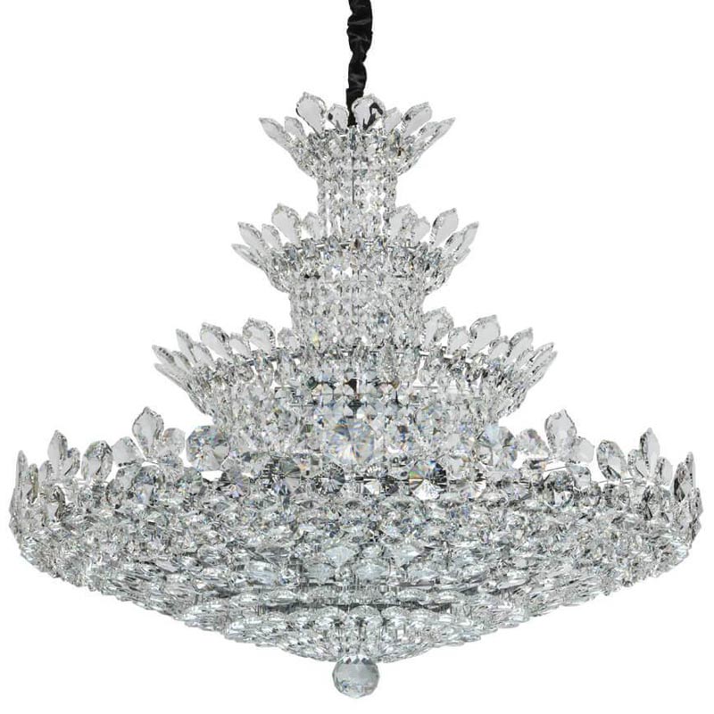 Люстра Griselda Crystal Chandelier 100 Хром Прозрачный Люстра Griselda Crystal Chandelier 100 Хром Прозрачный в Грозном | Loft Concept