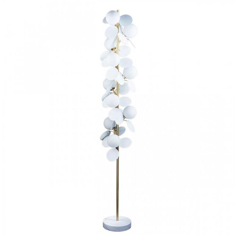 Торшер MATISSE Floor Lamp White Золотой Белый Торшер MATISSE Floor Lamp White Золотой Белый в Грозном | Loft Concept