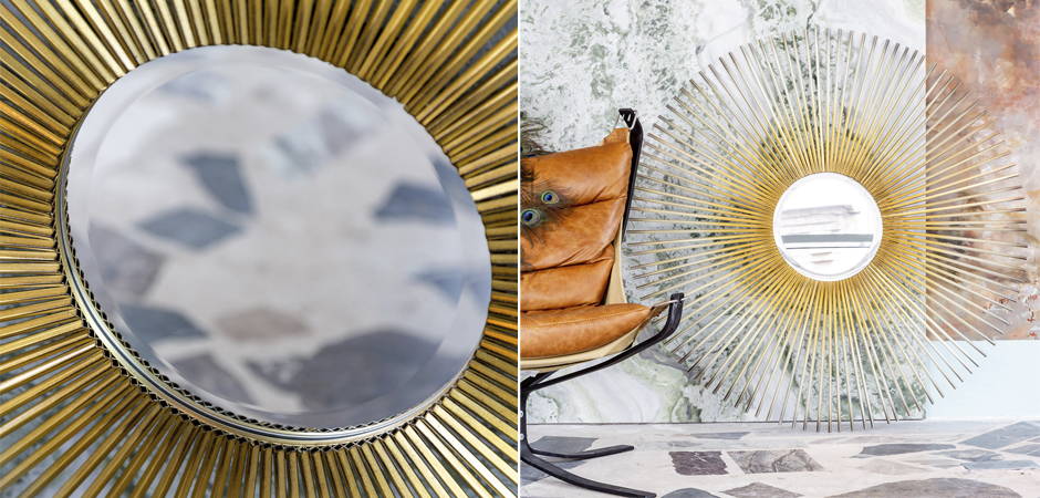 Зеркало Sun Circle Mirror Зеркало Sun Circle Mirror - Loft-Concept в Грозном