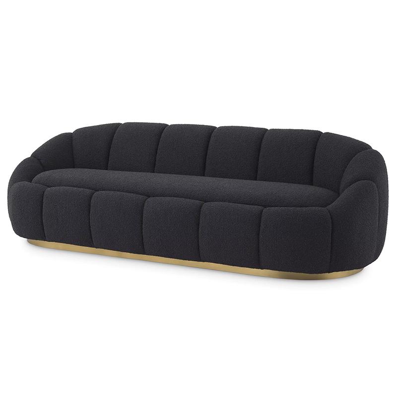 Диван Eichholtz Sofa Inger Black Черный Латунь Диван Eichholtz Sofa Inger Black Черный Латунь в Грозном | Loft Concept