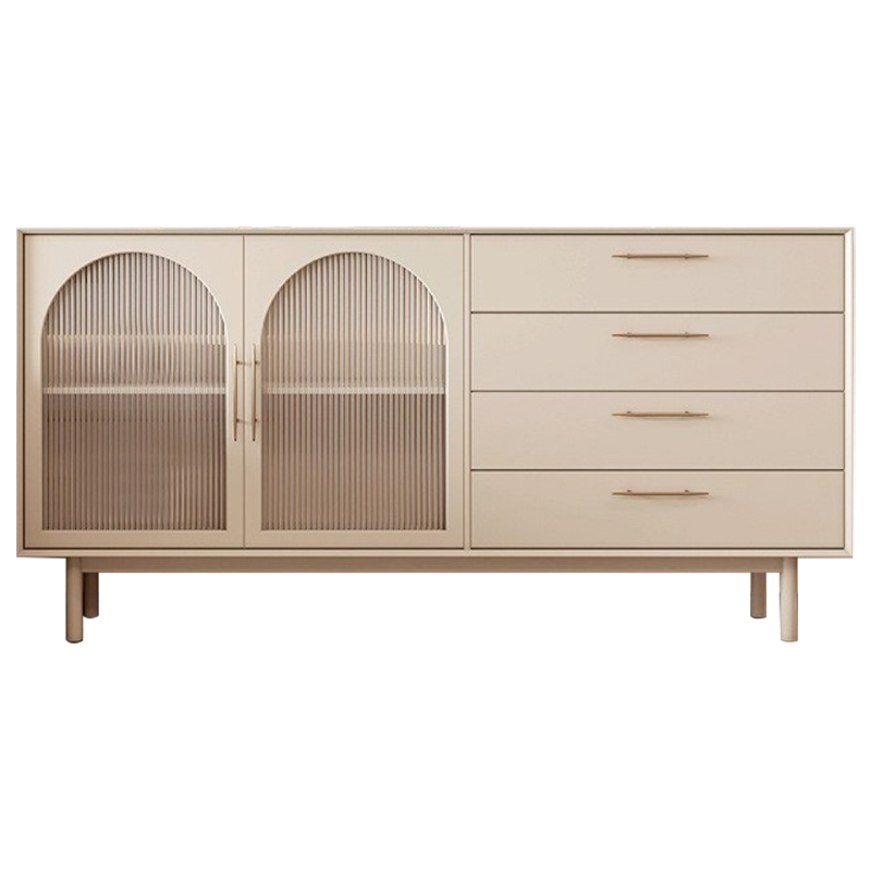 Комод Trystan Arch Chest of Drawers Бежевый Золотой Комод Trystan Arch Chest of Drawers Бежевый Золотой в Грозном | Loft Concept