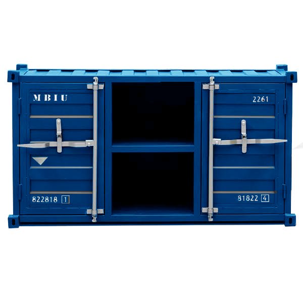 ТВ-тумба LOFT TV SEA CONTAINER синий металл Синий Серебряный ТВ-тумба LOFT TV SEA CONTAINER синий металл Синий Серебряный в Грозном | Loft Concept