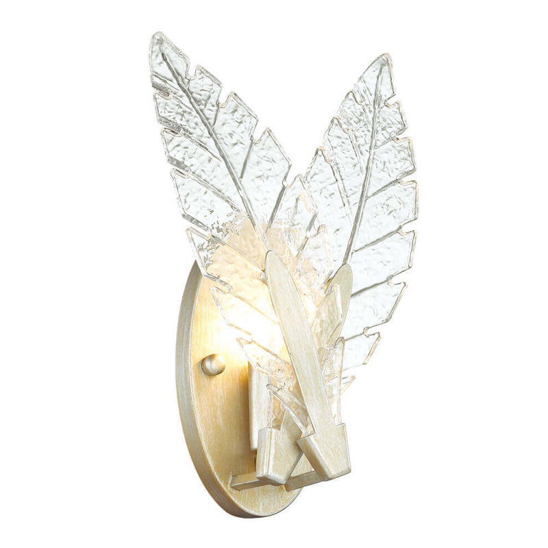 Бра Glass Petals Sconce Золотой Прозрачный (Transparent) Бра Glass Petals Sconce Золотой Прозрачный (Transparent) в Грозном | Loft Concept