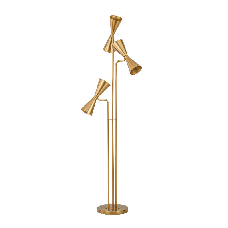 Торшер Sigourney Floor Lamp Глянцевое золото Торшер Sigourney Floor Lamp Глянцевое золото в Грозном | Loft Concept