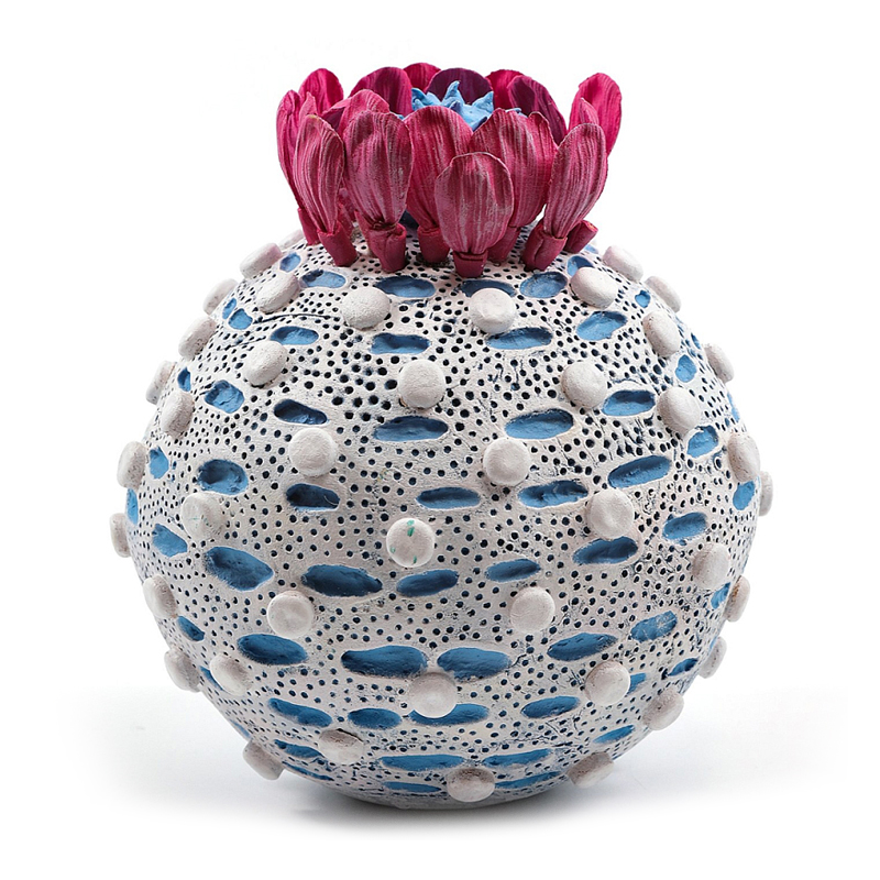 Статуэтка тропический фрукт  Tropical Fruit Round Flower Blue Голубой Белый Розовый в Грозном | Loft Concept 