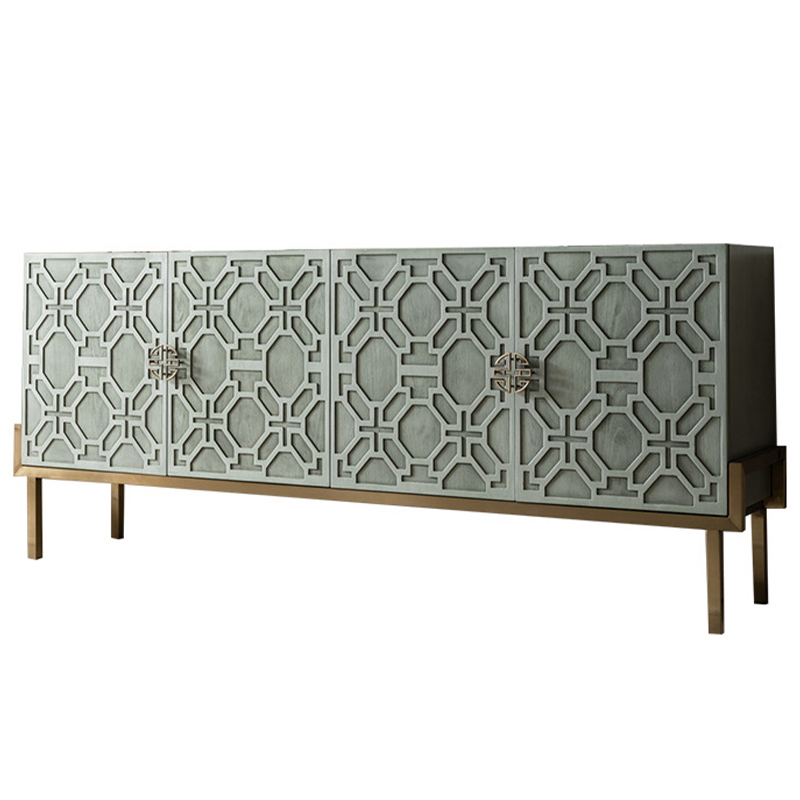Комод Aveline Wood Chest of Drawers Зеленый Латунь Комод Aveline Wood Chest of Drawers Зеленый Латунь в Грозном | Loft Concept