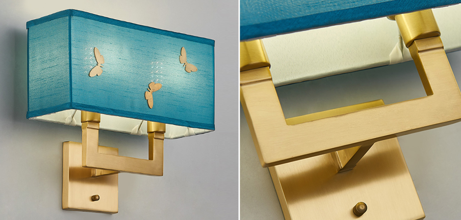 Бра с бабочками Butterflies Blue Background Wall Lamp 2 Бра с бабочками Butterflies Blue Background Wall Lamp 2 - Loft-Concept в Грозном