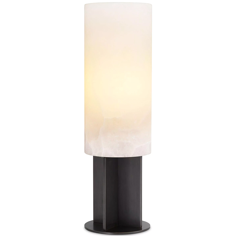 Настольная лампа Eichholtz Table Lamp Giorgina Bronze Белый Темная бронза Черный Настольная лампа Eichholtz Table Lamp Giorgina Bronze Белый Темная бронза Черный в Грозном | Loft Concept