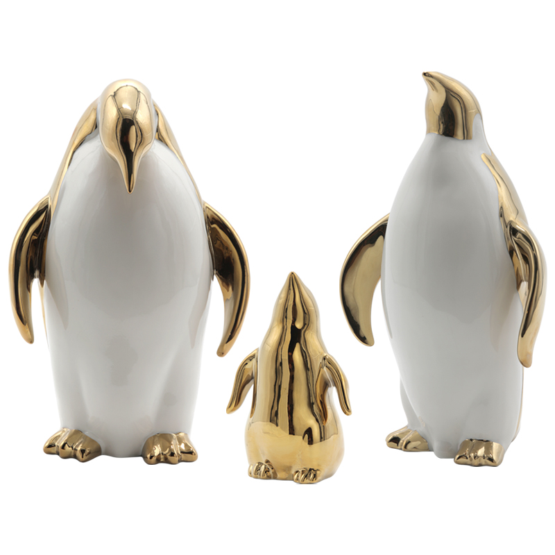Декор Penguin Золотой Белый Декор Penguin Золотой Белый в Грозном | Loft Concept