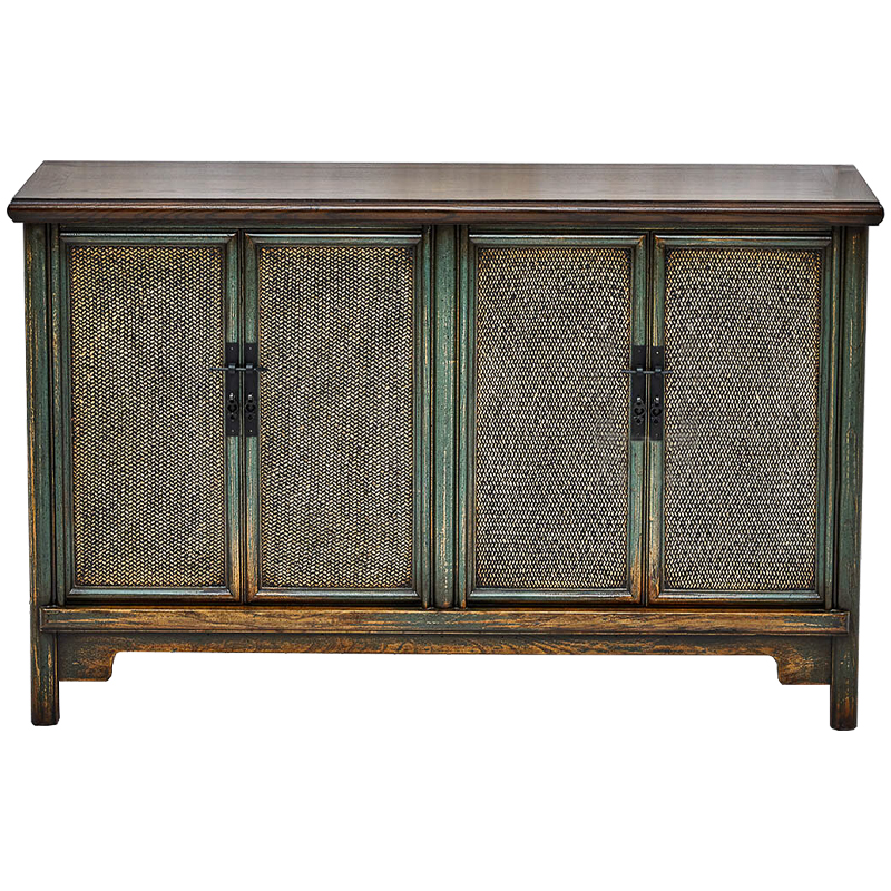 Комод в винтажном стиле дерево и ротанг Brindja chest of drawers Коричневый винтаж Винтажный голубой Комод в винтажном стиле дерево и ротанг Brindja chest of drawers Коричневый винтаж Винтажный голубой в Грозном | Loft Concept