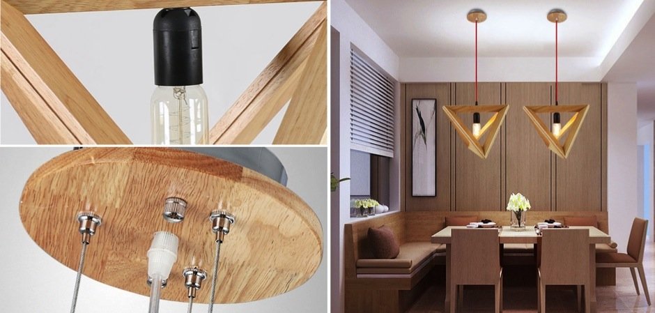 Подвесной светильник Tetraedr Woody Подвесной светильник Tetraedr Woody - Loft-Concept в Грозном