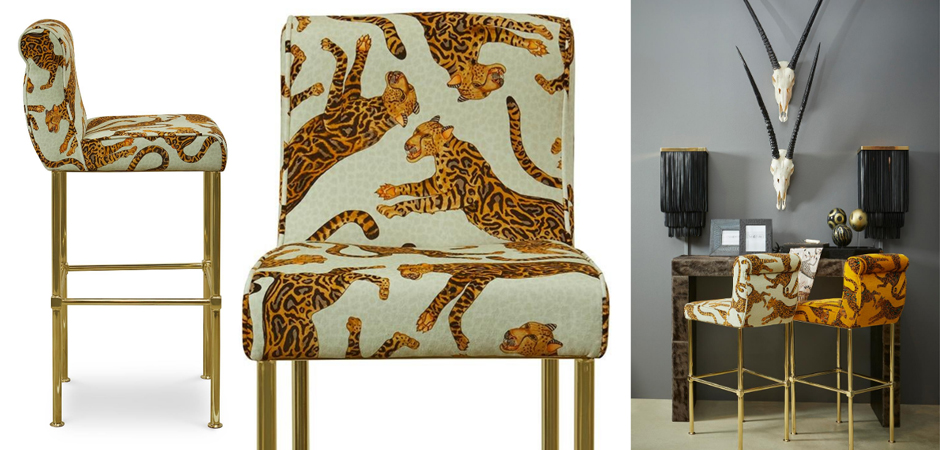 Барный Стул Сафари с орнаментом Kings Stone Bar Stool Барный Стул Сафари с орнаментом Kings Stone Bar Stool - Loft-Concept в Грозном