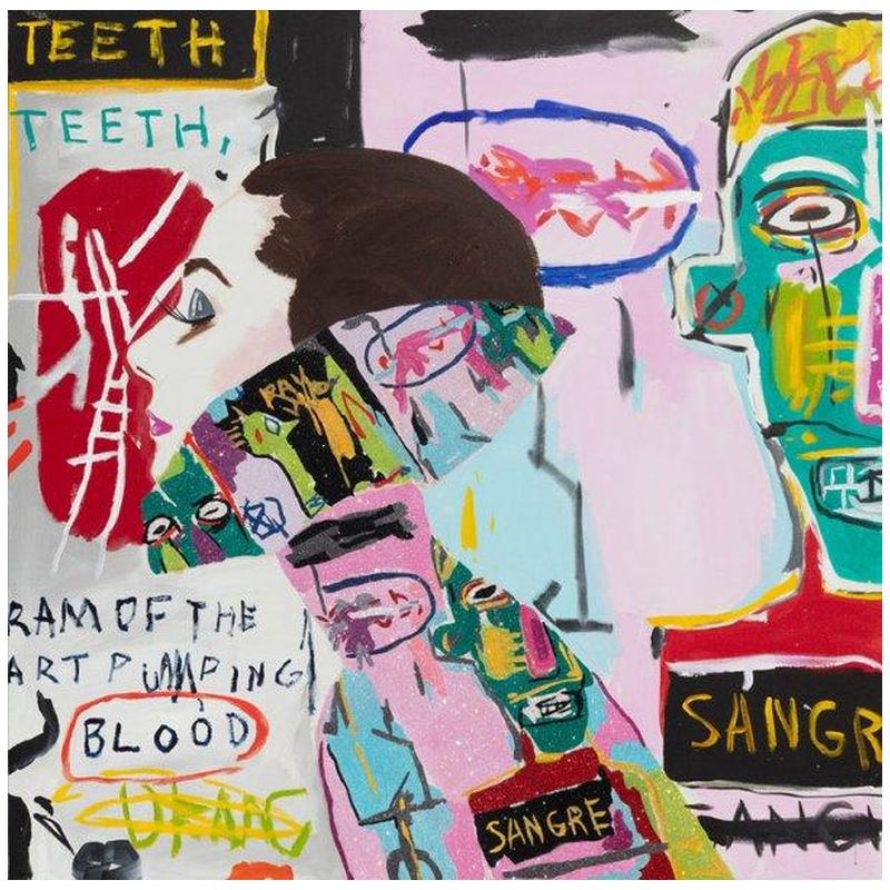 Картина She Dreamed of Basquiat in Pink Мульти Картина She Dreamed of Basquiat in Pink Мульти в Грозном | Loft Concept