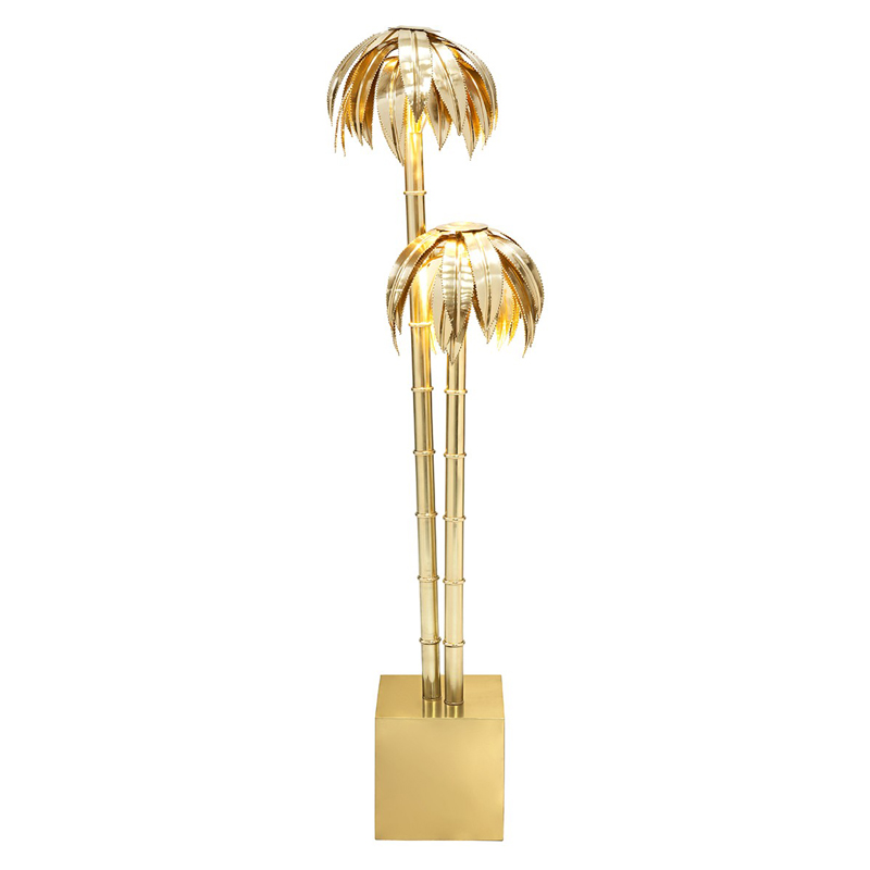 Торшер FLOOR LAMP PALMERY X2 Brass Латунь Торшер FLOOR LAMP PALMERY X2 Brass Латунь в Грозном | Loft Concept