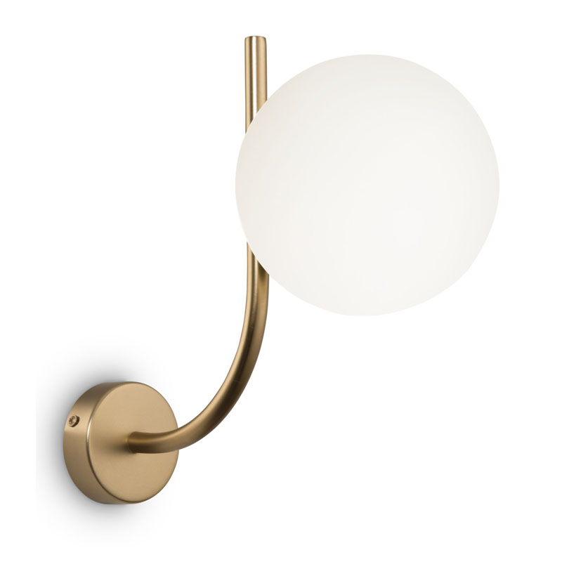 Бра Felicitat Sconce Латунь Белый Бра Felicitat Sconce Латунь Белый в Грозном | Loft Concept