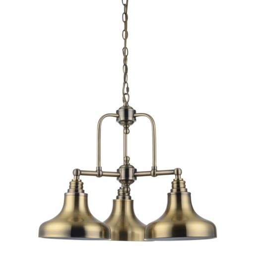 Люстра Bell Marine Chandelier 3 Латунь Античная полированная Люстра Bell Marine Chandelier 3 Латунь Античная полированная в Грозном | Loft Concept
