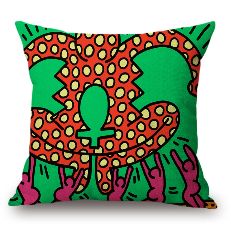 Подушка Keith Haring 17 Мульти Подушка Keith Haring 17 Мульти в Грозном | Loft Concept