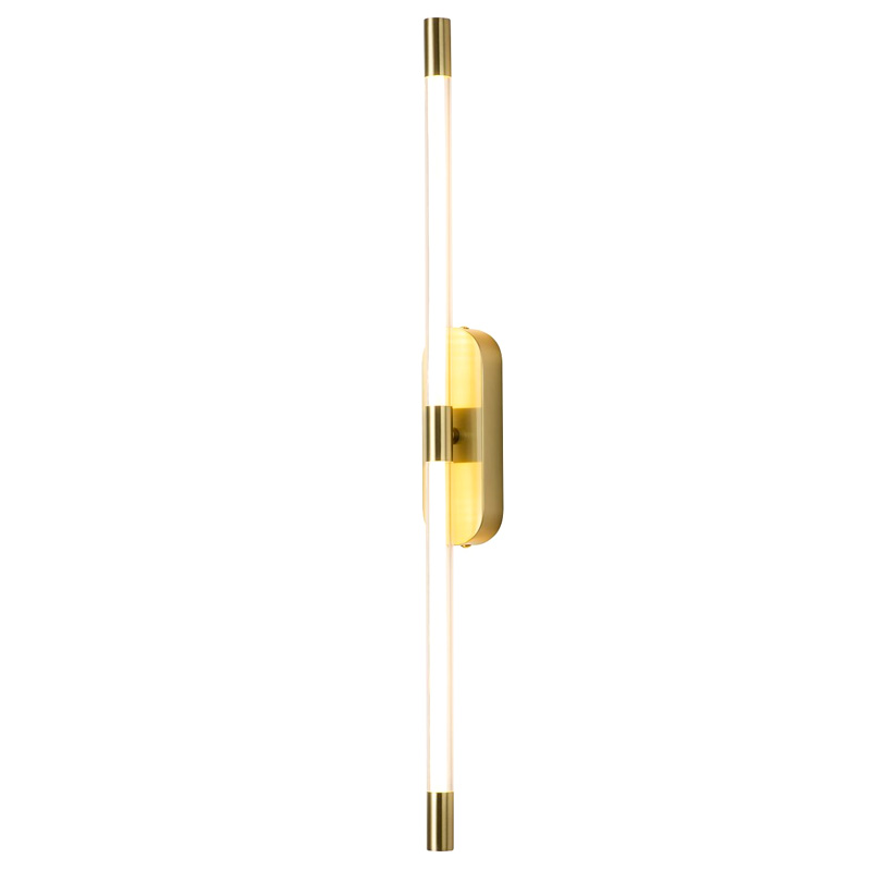 Бра Trumpet tube Double Золотое 60 см Золотой Белый в Грозном | Loft Concept 