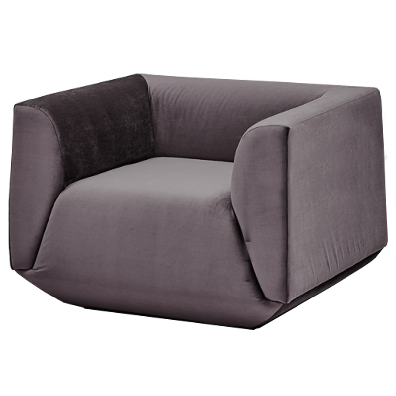 Armchair Cube Gray Lilac Большое Кресло Куб Баклажан Armchair Cube Gray Lilac Большое Кресло Куб Баклажан в Грозном | Loft Concept