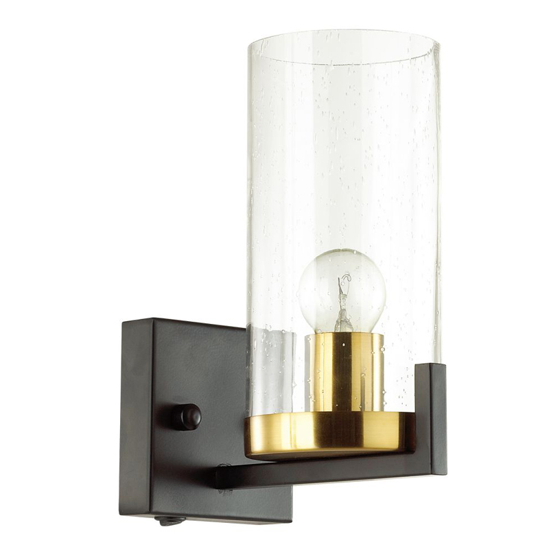 Бра Goran Sconce Прозрачный Глянцевое золото Черный Бра Goran Sconce Прозрачный Глянцевое золото Черный в Грозном | Loft Concept