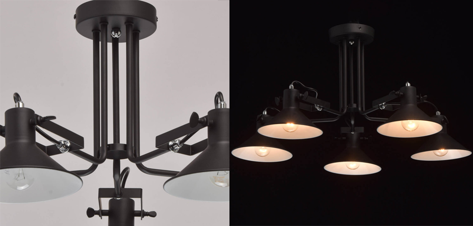 Потолочный светильник Rotating Light Black Потолочный светильник Rotating Light Black - Loft-Concept в Грозном