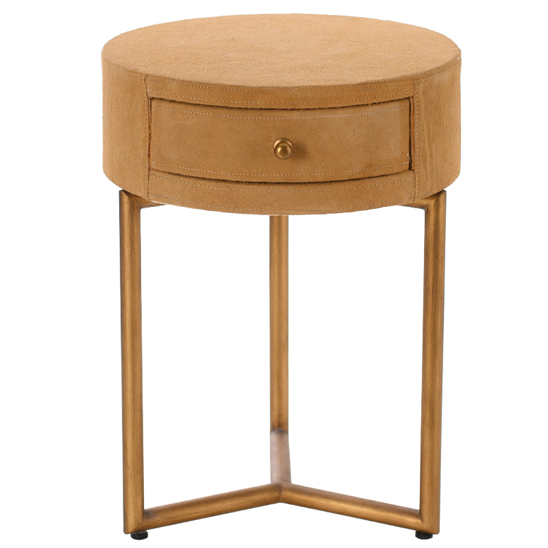Приставной стол Suede Side Table Медь Приставной стол Suede Side Table Медь в Грозном | Loft Concept