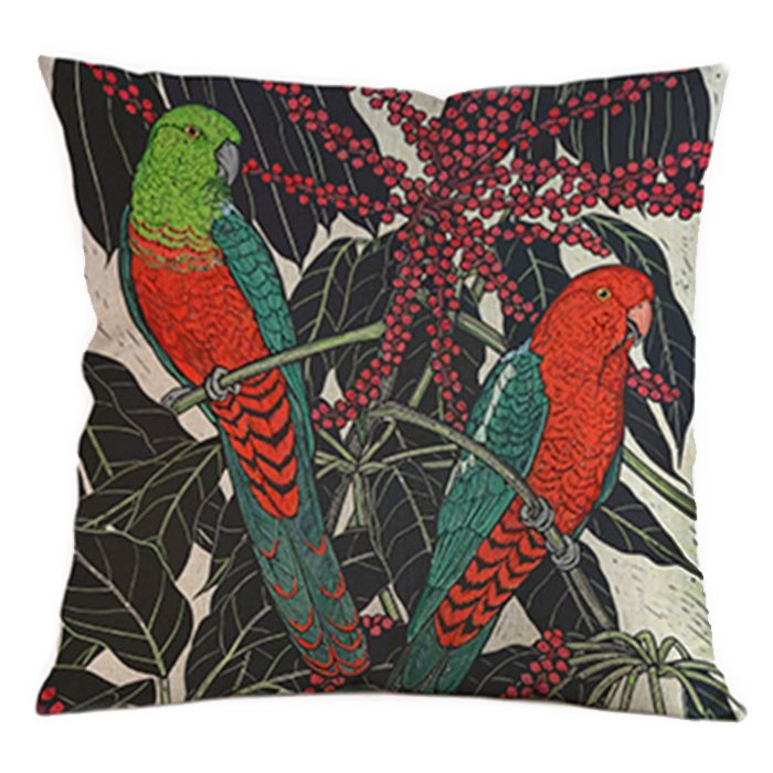 Декоративная подушка Tropical Parrots Декоративная подушка Tropical Parrots в Грозном | Loft Concept