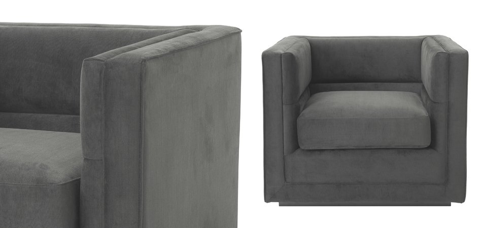 Кресло Eichholtz Сhair Adonia Anthracite Кресло Eichholtz Сhair Adonia Anthracite - Loft-Concept в Грозном