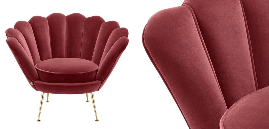 Кресло Eichholtz Chair Trapezium Wine Red Кресло Eichholtz Chair Trapezium Wine Red - Loft-Concept в Грозном