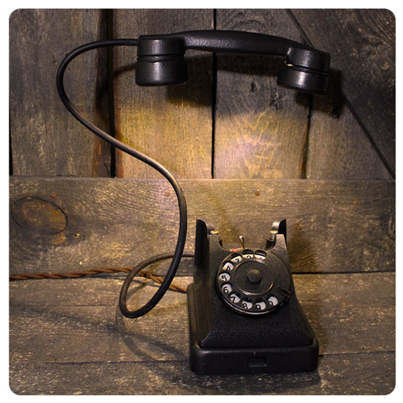 Настольная лампа Soviet Telephone I Черный Настольная лампа Soviet Telephone I Черный в Грозном | Loft Concept