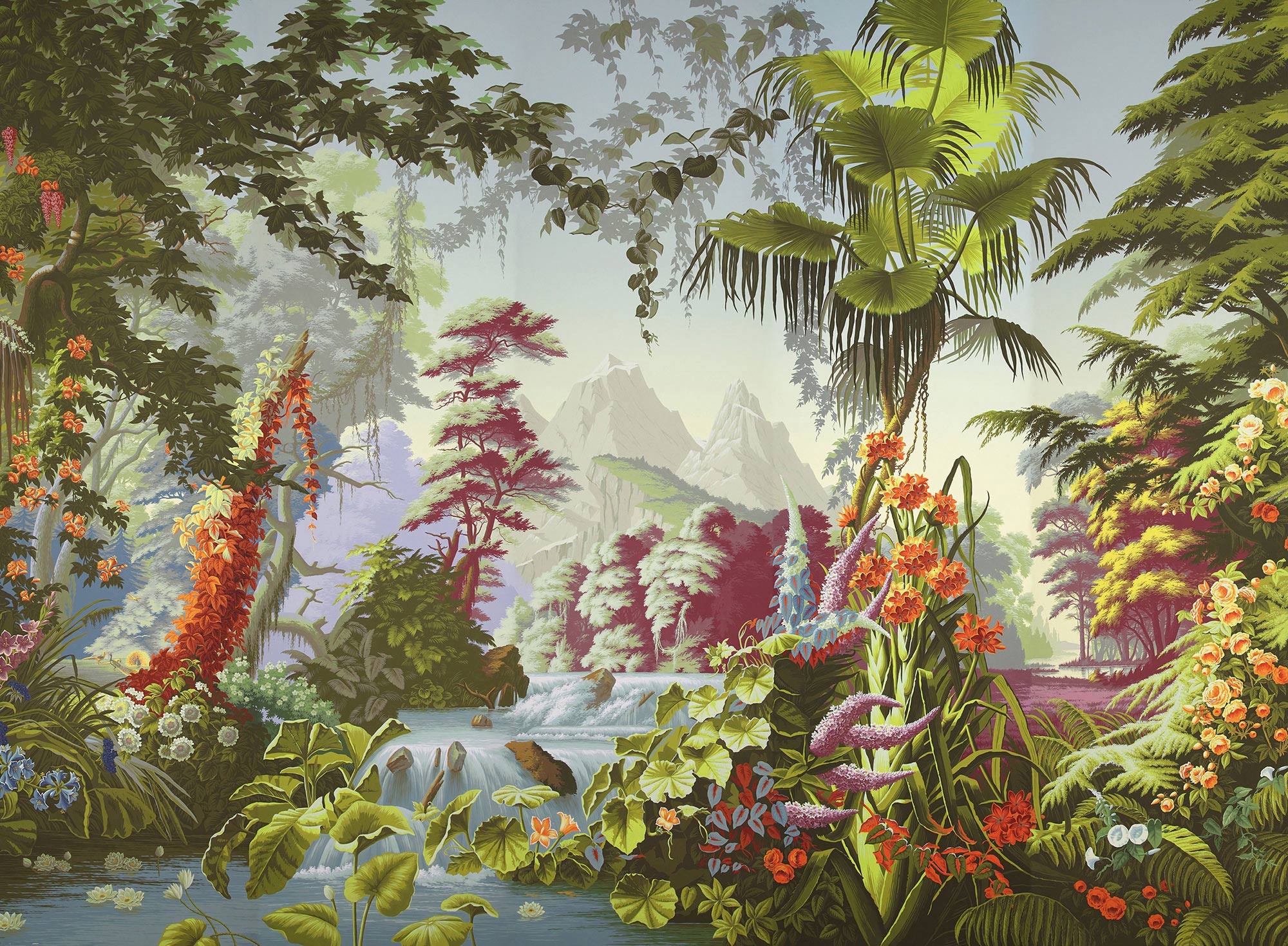 Обои ручная роспись L'Eden Paradiso on scenic paper Обои ручная роспись L'Eden Paradiso on scenic paper - постер Loft-Concept в Грозном
