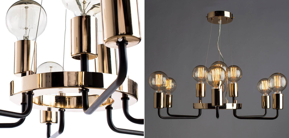 Люстра Loft Industrial Glossy Gold Люстра Loft Industrial Glossy Gold - Loft-Concept в Грозном
