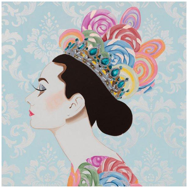 Картина Audrey with Lollipop Crown Мульти Картина Audrey with Lollipop Crown Мульти в Грозном | Loft Concept