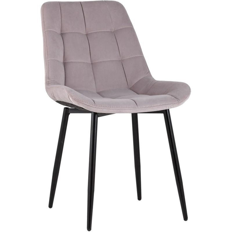 Стул NANCY Chair Пыльно-Розовый Велюр Розовый пастельный Черный Стул NANCY Chair Пыльно-Розовый Велюр Розовый пастельный Черный в Грозном | Loft Concept
