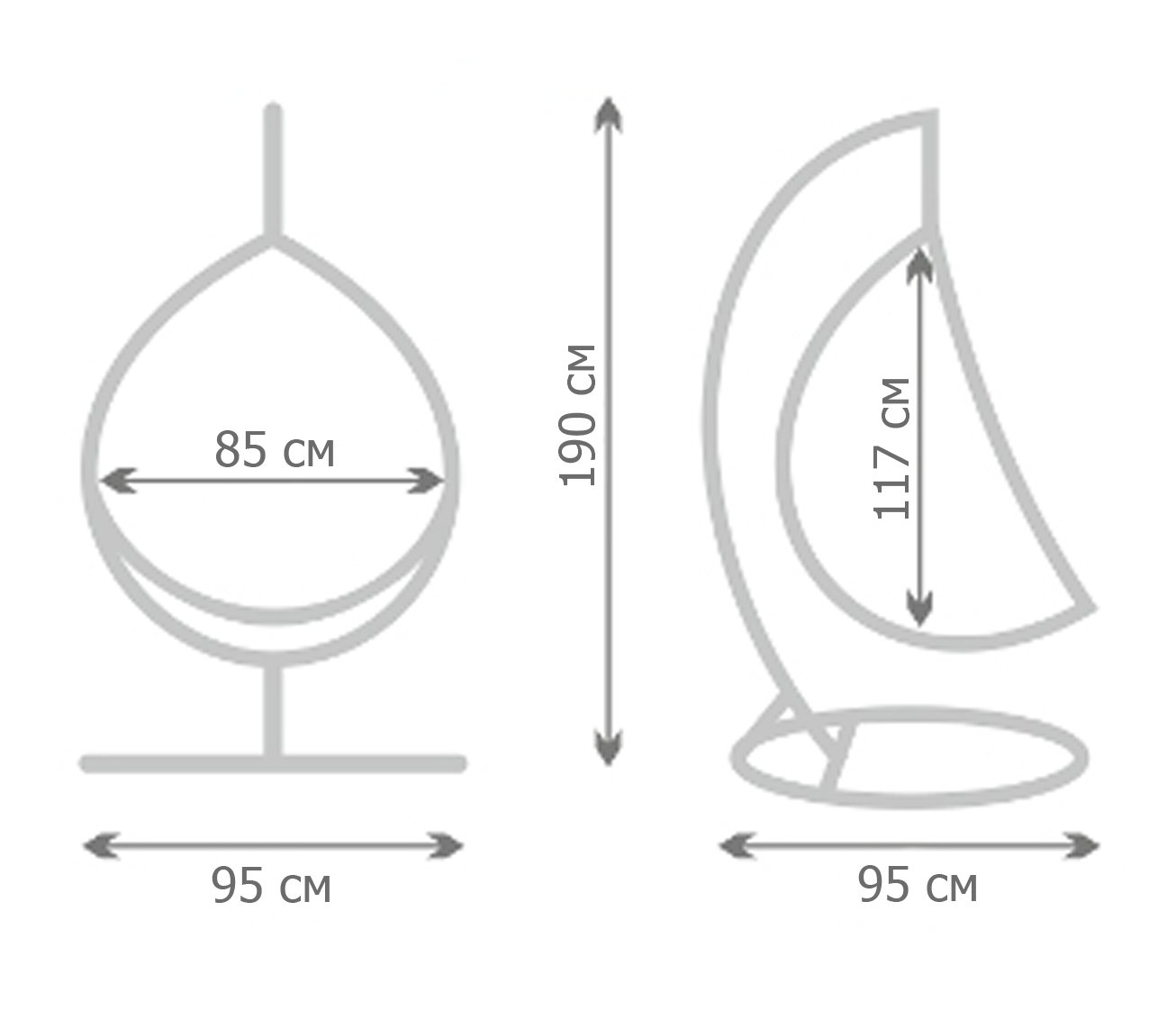 Кресло Swing chair outdoor Coffee Egg Кресло Swing chair outdoor Coffee Egg в Грозном