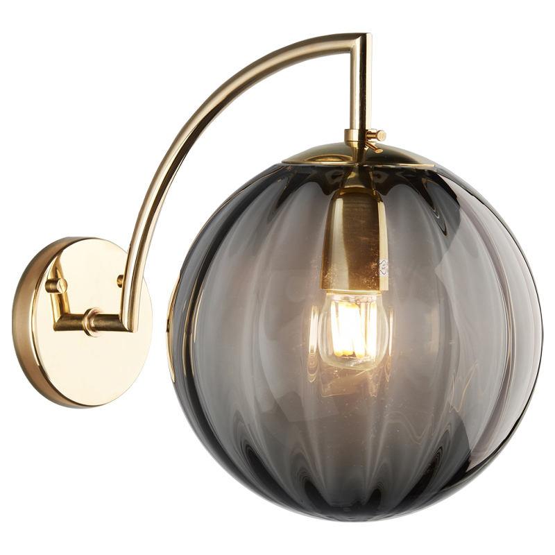 Бра Hector Sconce Gray Глянцевое золото Серый Бра Hector Sconce Gray Глянцевое золото Серый в Грозном | Loft Concept