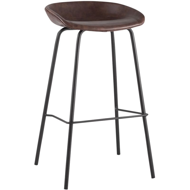 Стул Барный без Спинки Винтажная Коричневыя Экокожа Vendramin Bar Chair Коричневый винтаж Черный Стул Барный без Спинки Винтажная Коричневыя Экокожа Vendramin Bar Chair Коричневый винтаж Черный в Грозном | Loft Concept