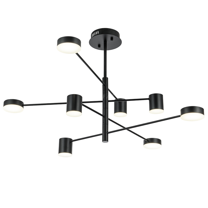 Светильник LED Lighting Black 8 lampholders Черный Светильник LED Lighting Black 8 lampholders Черный в Грозном | Loft Concept
