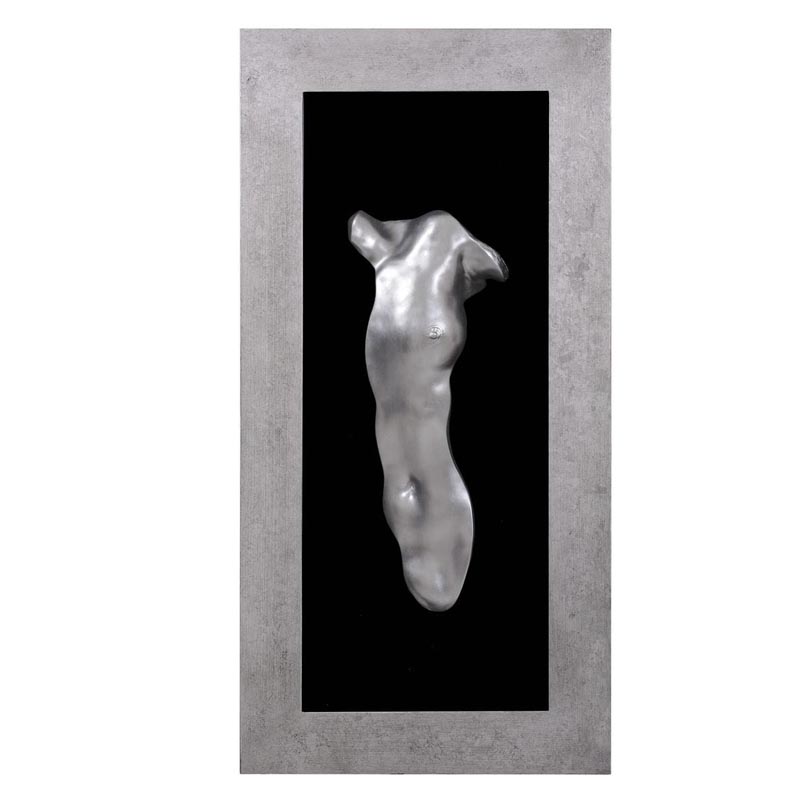 Панно Human Torso Woman II Серебряный Черный Панно Human Torso Woman II Серебряный Черный в Грозном | Loft Concept