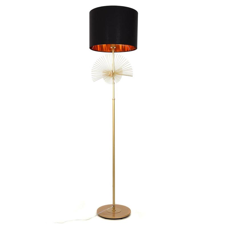 Торшер Genoveva Floor lamp black Черный Золотой Торшер Genoveva Floor lamp black Черный Золотой в Грозном | Loft Concept
