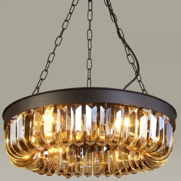 Люстра Crystal Round Frozen Pendant Черный Люстра Crystal Round Frozen Pendant Черный в Грозном | Loft Concept