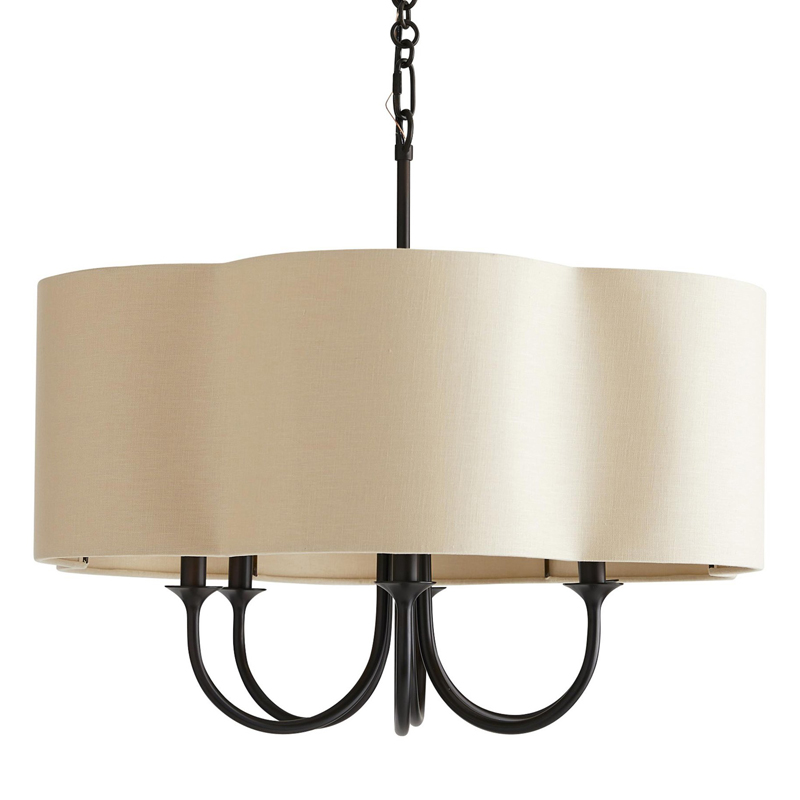 Люстра Vitorino Black Chandelier Бежевый Черный в Грозном | Loft Concept 