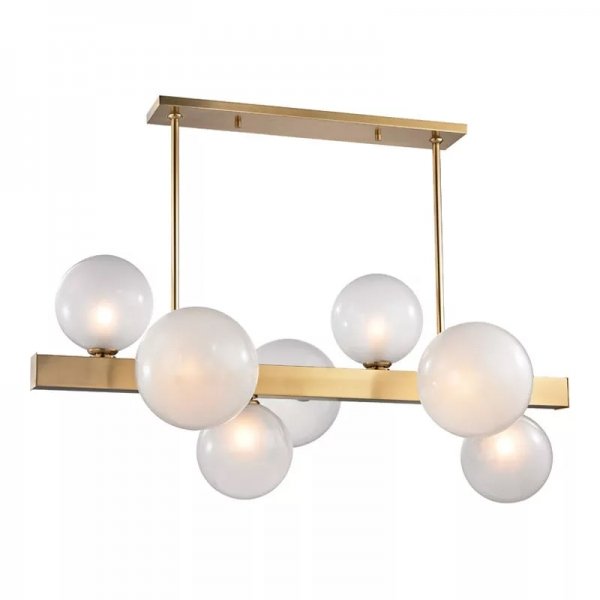 Люстра Hinsdale 8717-AGB Island Light Латунь Черный Люстра Hinsdale 8717-AGB Island Light Латунь Черный в Грозном | Loft Concept