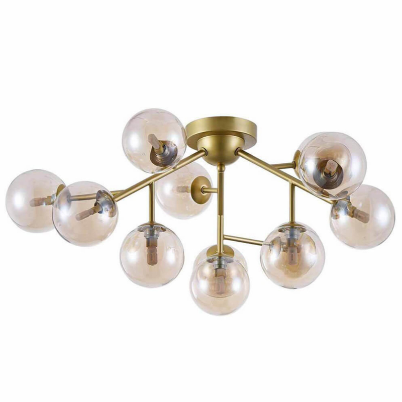 Потолочный Светильник Berries Chandelier Amber 60 матовое золото Янтарь (Amber) Потолочный Светильник Berries Chandelier Amber 60 матовое золото Янтарь (Amber) в Грозном | Loft Concept