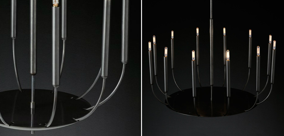 Люстра RH Quenouilles Round Chandelier black Люстра RH Quenouilles Round Chandelier black - Loft-Concept в Грозном
