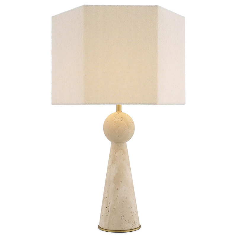 Настольная лампа Eichholtz Table Lamp Novak Белый Бежевый Настольная лампа Eichholtz Table Lamp Novak Белый Бежевый в Грозном | Loft Concept